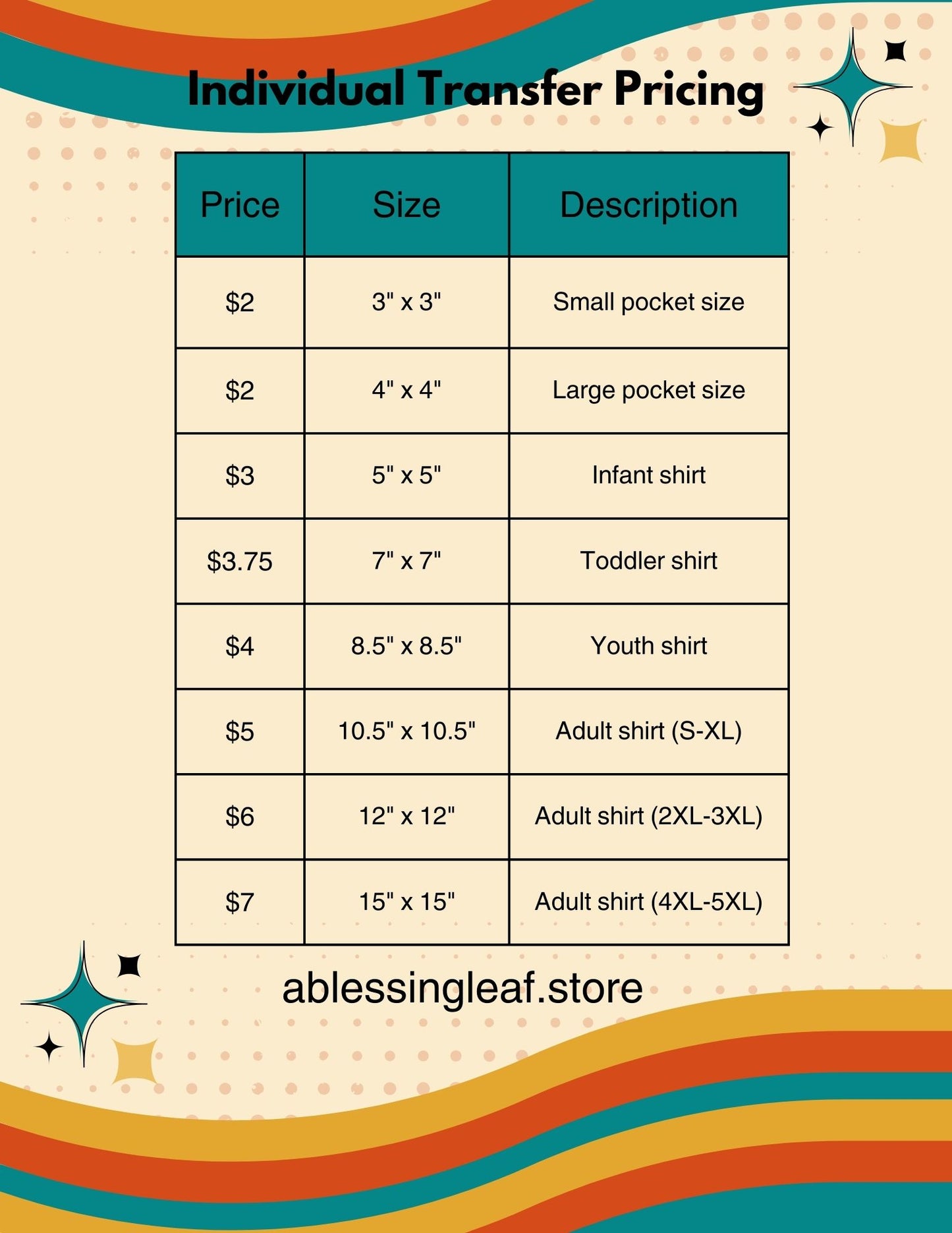 Custom Individual Transfers