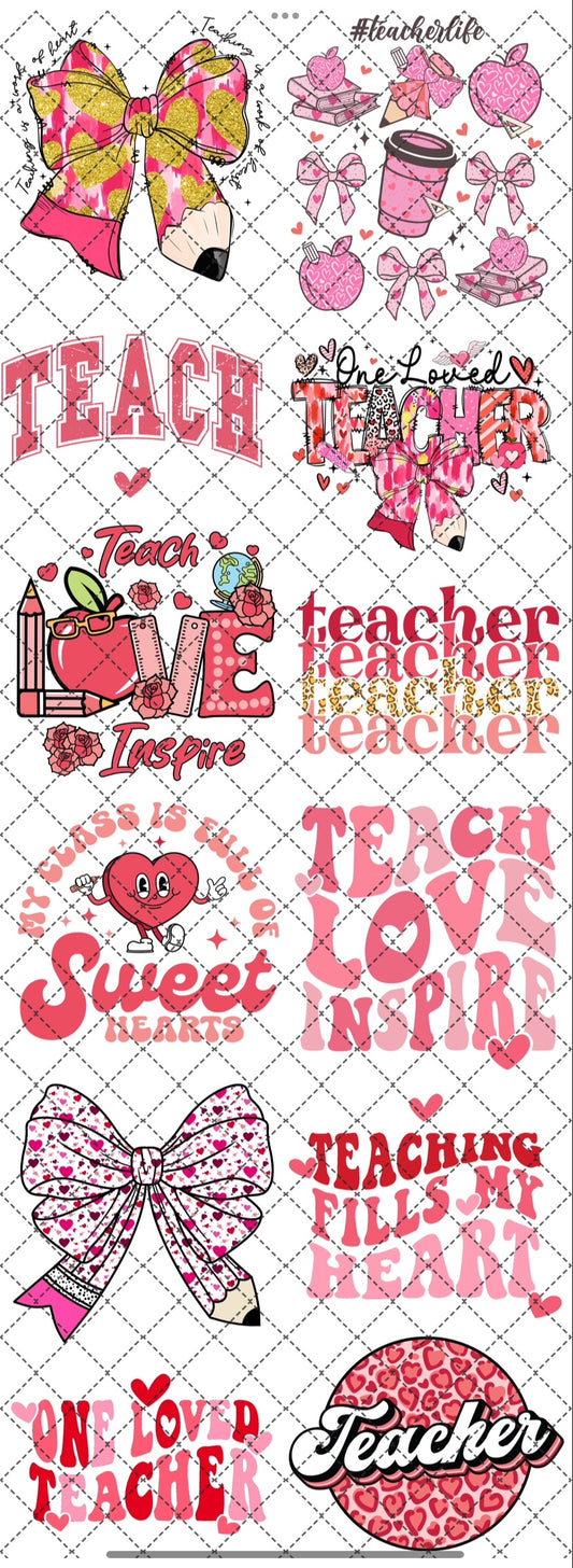 Valentines Day 60” Gang Sheet - Teacher
